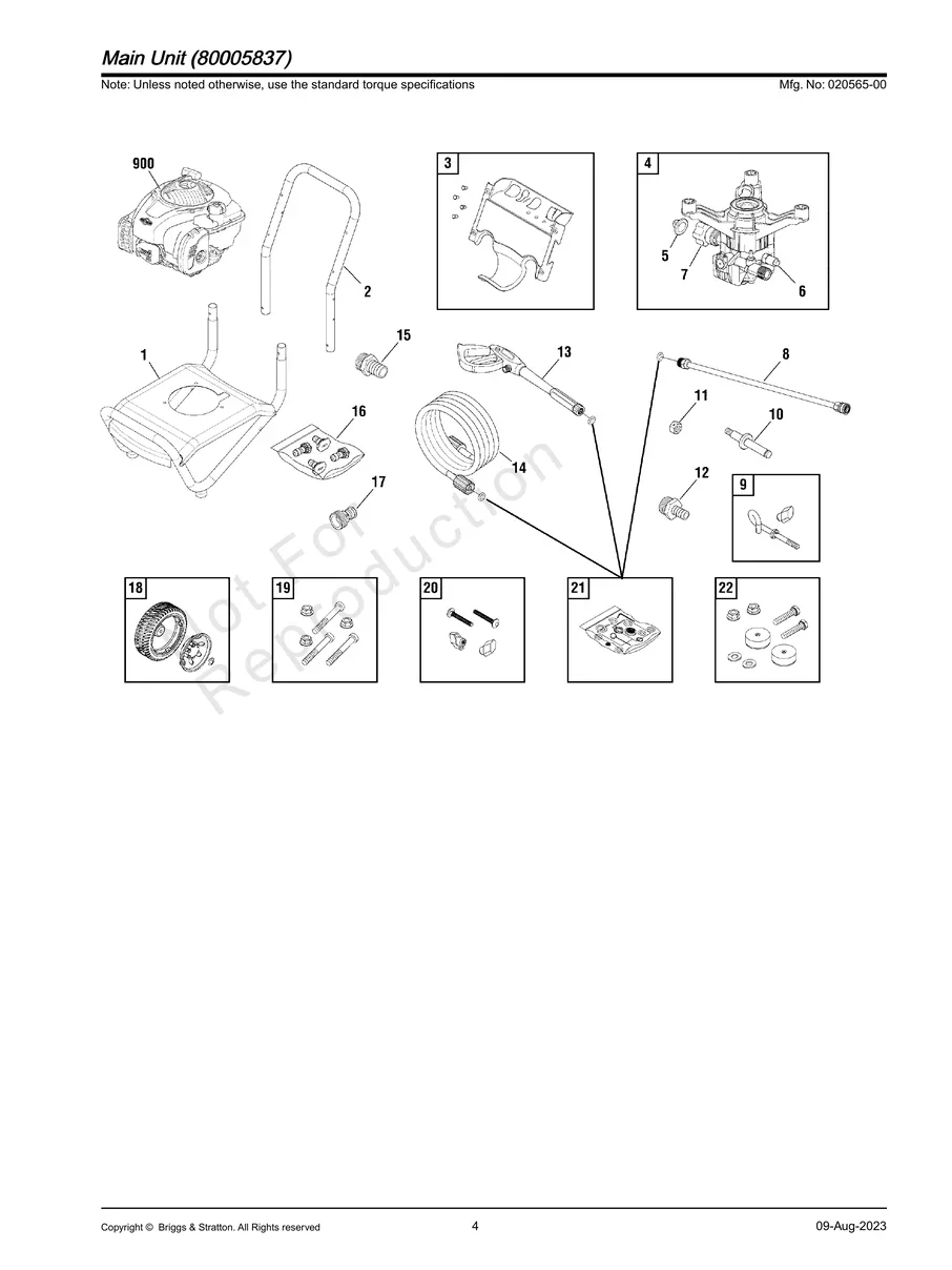 BRIGGS AND STRATTON, 020565-00, IPL.4